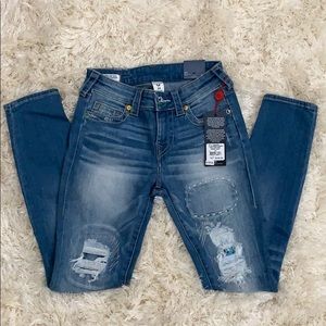 NEW Halle Mid Rise Super Skinny Crop *Size 24*